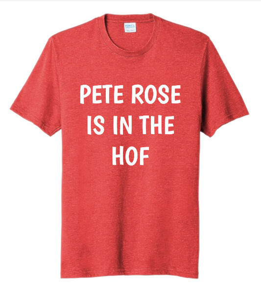 PETE ROSE IS IN THE HALL OF FAME